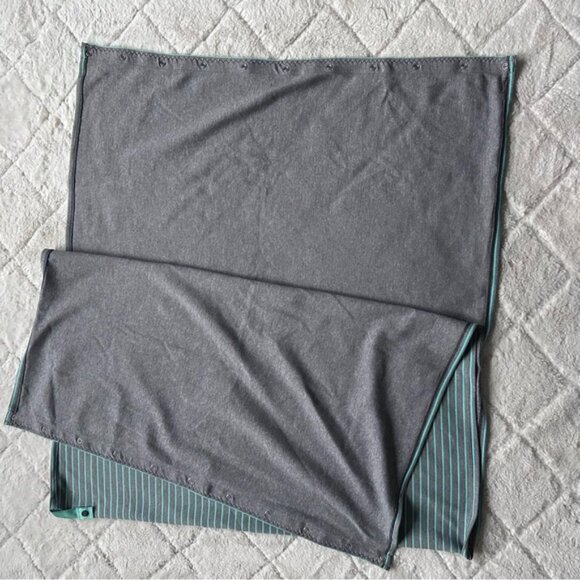 Lululemon | Vinyasa Scarf *Rulu "Parallel Stripe Menthol Heathered Slate" - Picture 6 of 10